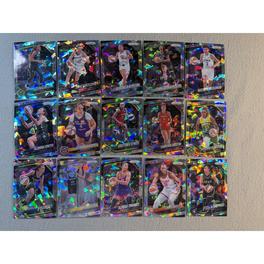 2025 Panini Prizm WNBA Ice 15 Card Lot Rookies Stars Cracked Ice